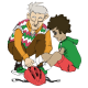 Illustration Erste-Hilfe am Kind