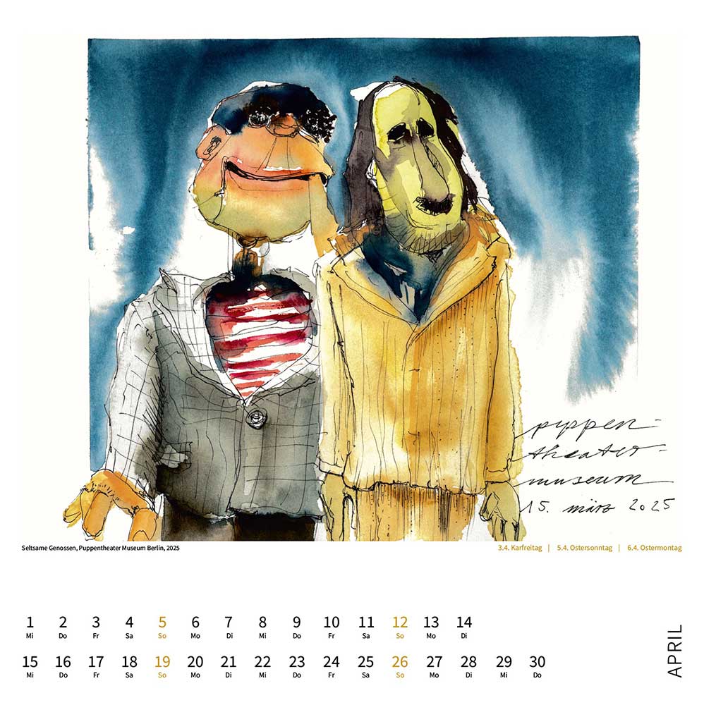 Antjes Kalender 2026 - April