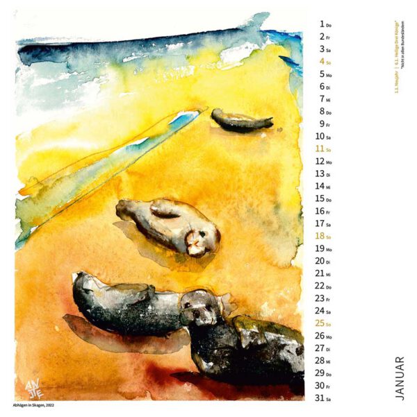 Antjes Kalender 2026 - Januar
