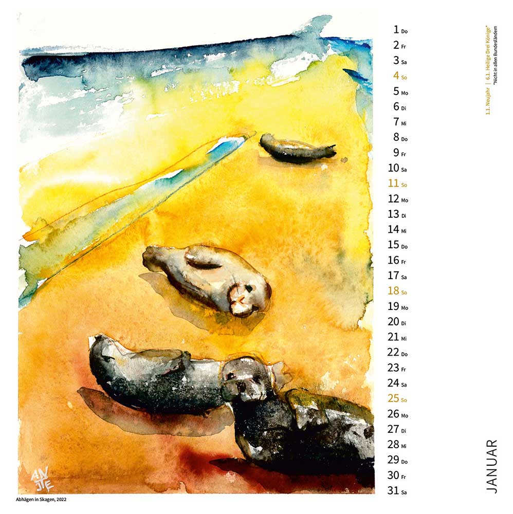 Antjes Kalender 2026 - Januar