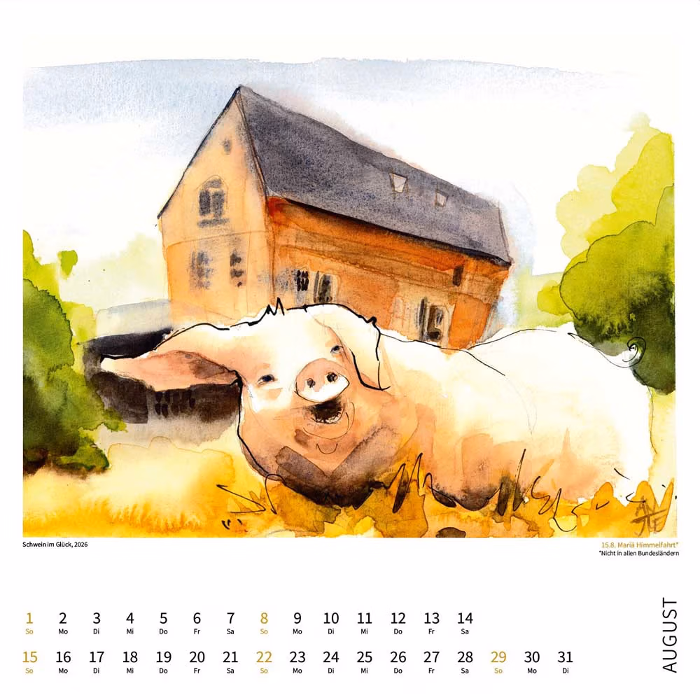 Antjes Kalender 2027 - August