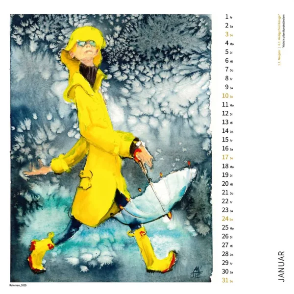Antjes Kalender 2027 - Januar